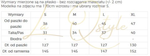 Długa suknia bez rękawków z haftowanym dekoltem GRANATOWA