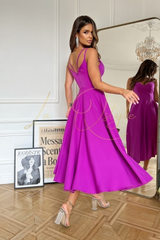 ROZALIA sukienka midi na ramiączkach BISKUPI