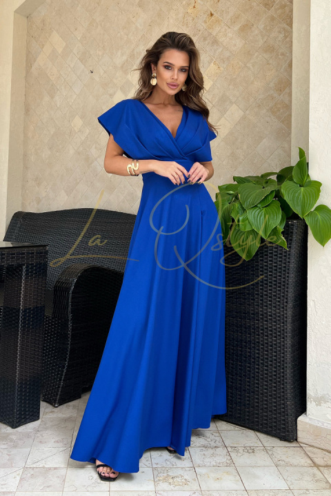 Błyszcząca sukienka z zakrytymi ramionami CHABROWA