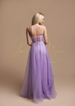 Długa tiulowa sukienka z gorsetem księżniczka LILA