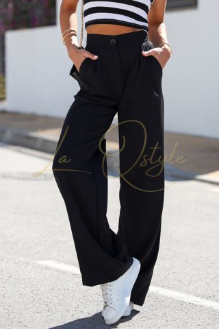 Szerokie spodnie z gumą w pasie Bahari