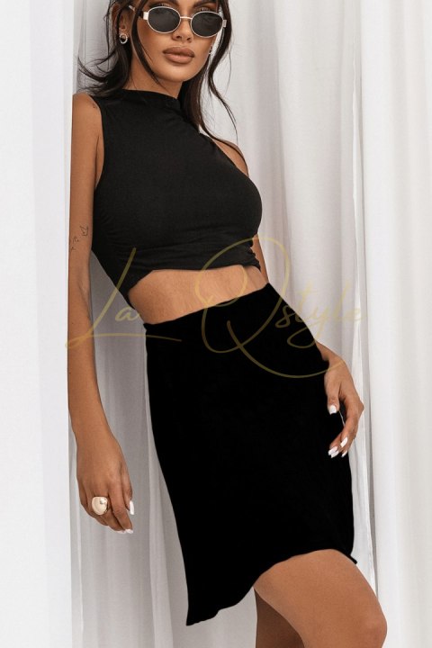Czarna mini spódnica LISSE
