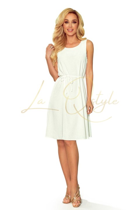 Trapezowa sukienka ECRU