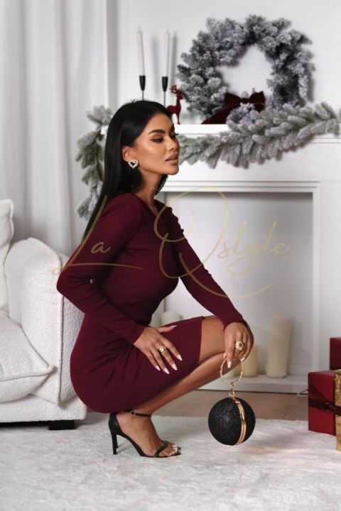 Elastyczna sukienka w prążek NOLIA