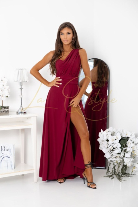 SHARON sukienka gorsetowa wiązana na różne sposoby multiway BORDOWA