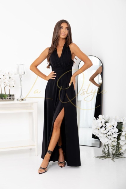 SHARON sukienka gorsetowa wiązana na różne sposoby multiway CZARNA