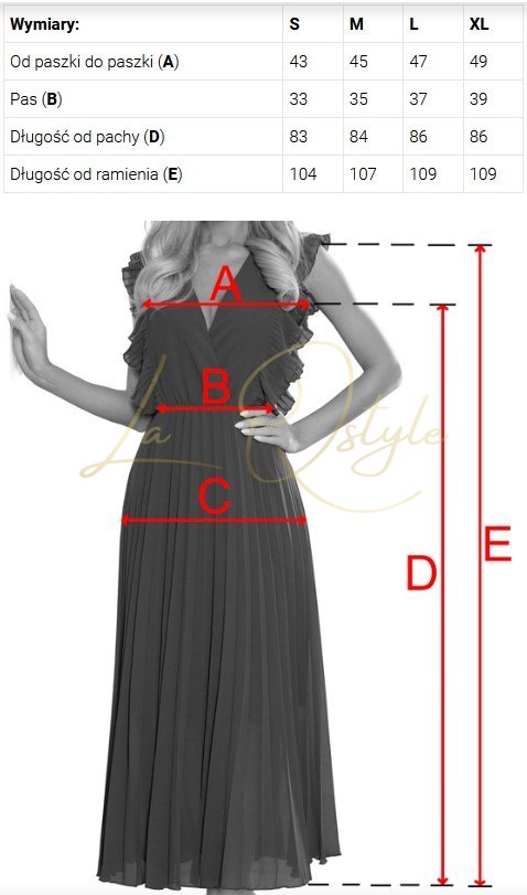 LINDA szyfonowa zwiewna sukienka z koronkowym dekoltem BEŻOWA