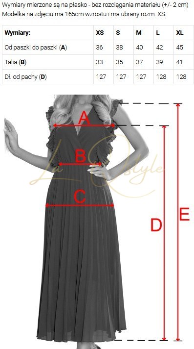 Długa sukienka z subtelnym połyskiem i gorsetowym wiązaniem na plecach BEŻOWY RÓŻ Z BROKATEM