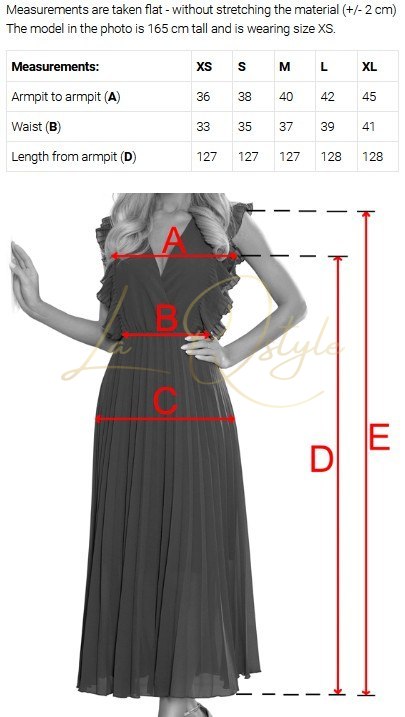 Długa sukienka z subtelnym połyskiem i gorsetowym wiązaniem na plecach BEŻOWY RÓŻ Z BROKATEM