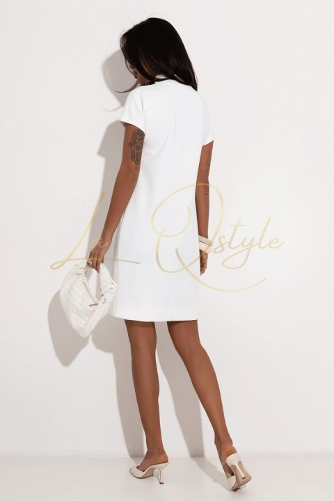 Śmietankowa sukienka dzianinowa KLER