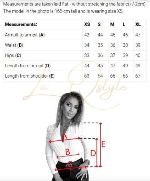 BODY / BLUZKA z kopertowym dekoltem BEŻOWE w kropki