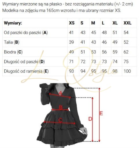 NELIA TNELIA trapezowa sukienka z różą i transparentnymi rękawami GRANATOWA